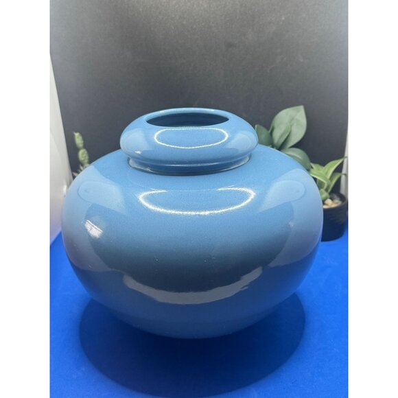 Madeline Originals Calif Mid-Century Ceramic Blue Vase - Picture 13 of 13